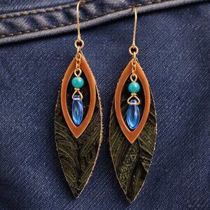 2 for $12 -Beautiful feather look earrings!!